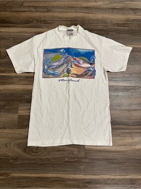 Vintage 90’s Oneita Maryland Crab Graphic T-Shirt